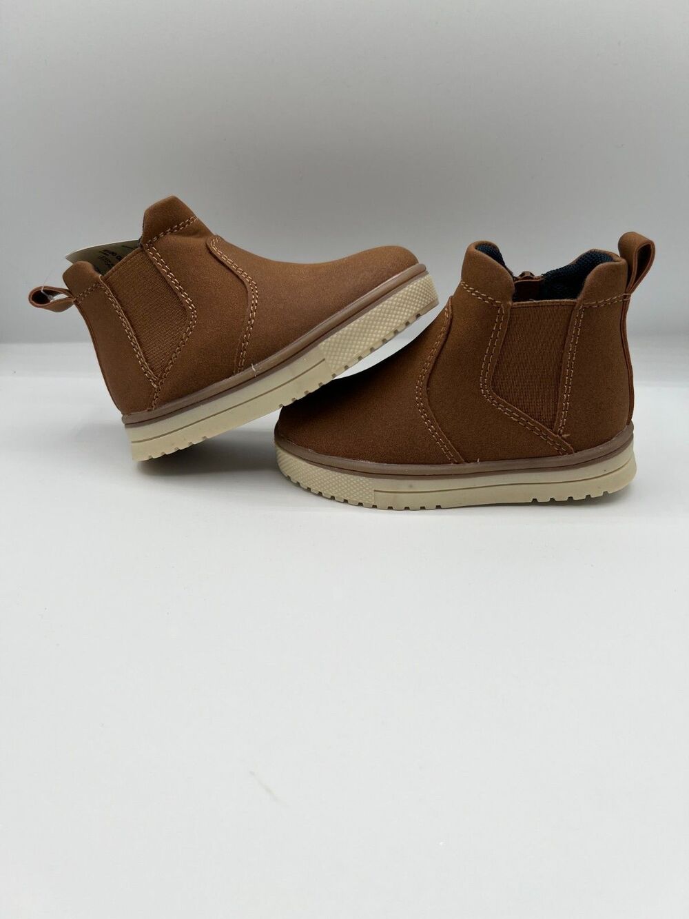 Thereabouts TH Lil Jack Toddler Chelsea Boots Tan Size 5M Side Zip NWT - Picture 3 of 9